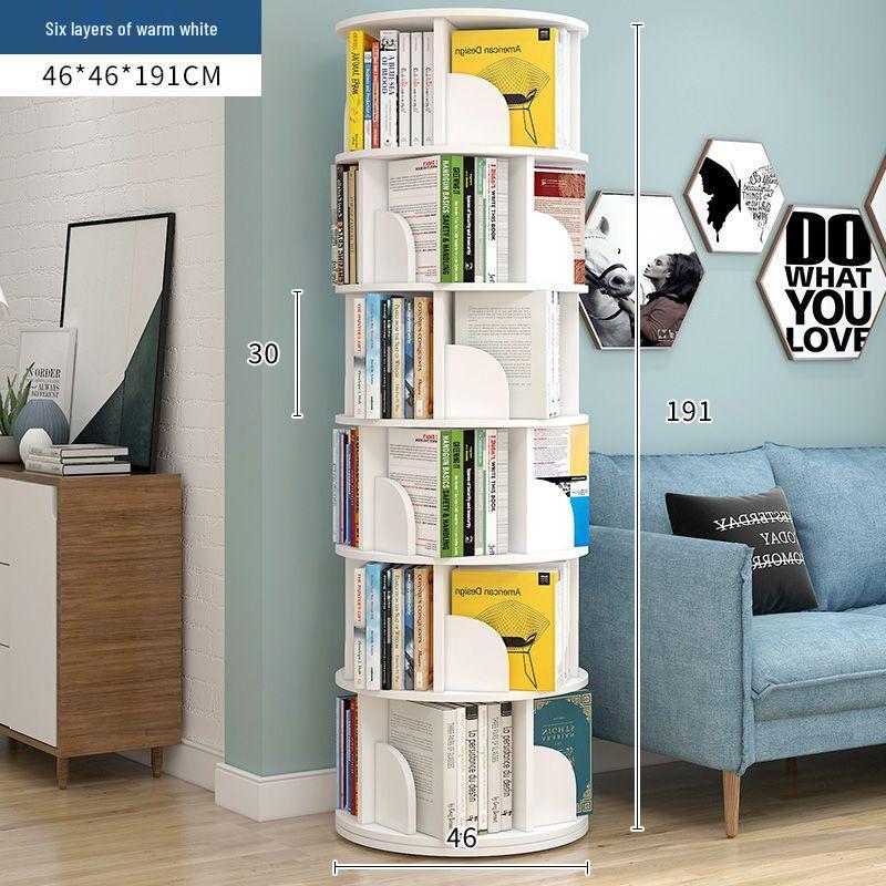 360° Rotating Children's Bookshelf: Space-Saving Floor Standing Bookcase & Picture Book Rack
