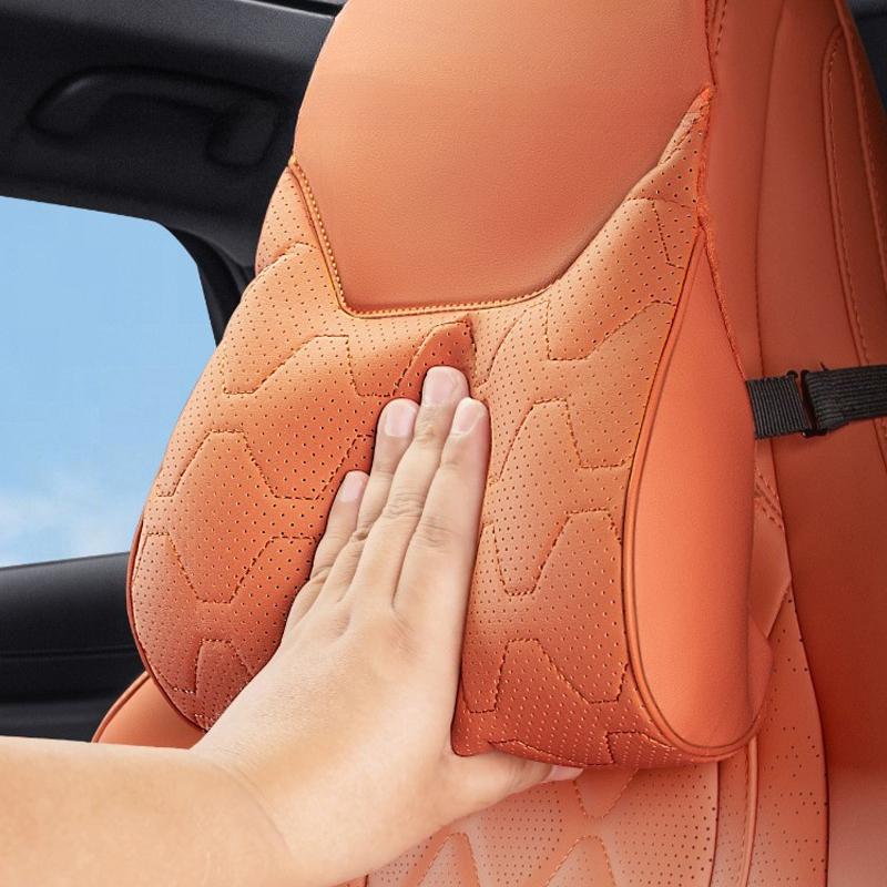 For BYD Sea Lion 07 EV 2024 2025 Leather Neck Pillow Headrest Waist Support Pillow Seat Cushion Car Interior Seat Accessories