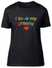 I Love My Granny Fitted Womens Ladies T Shirt