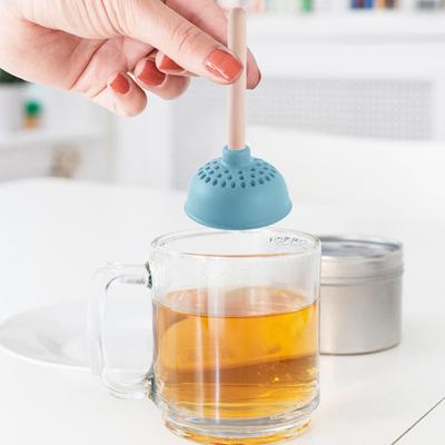 Infuser תה Creative משאבת אסלה צורת שימוש חוזר מסננת תה סיליקון עמידה עם ידית למטבח ביתי