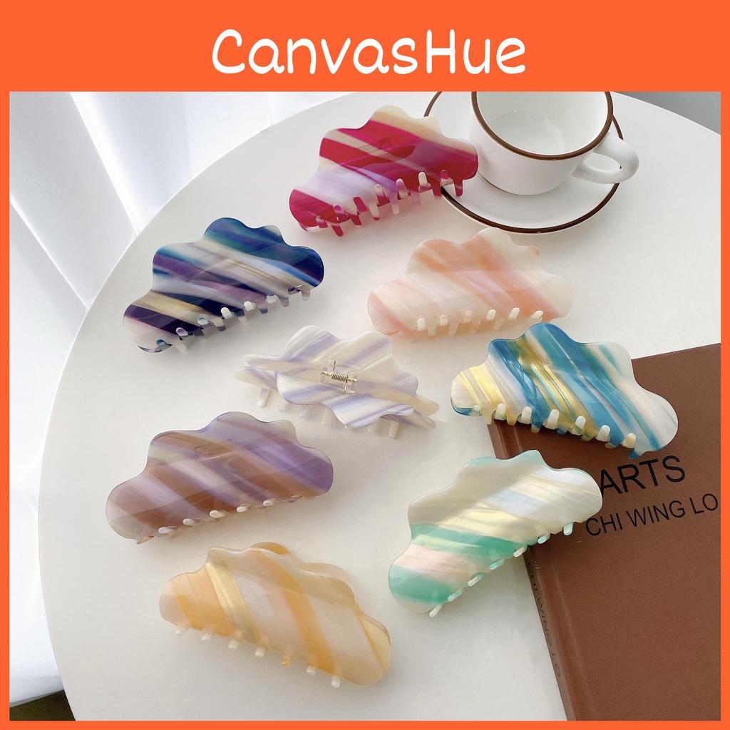 Stylish 13cm Gradient Color Large Acetate Hair Claw Clip For Elegant Hairstyles
