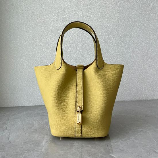 Women's Classic Versatile Cowhide Leather Bucket Bag