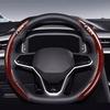 2pcs Car Steering Wheel Cover Non-Slip Protector Case For BMW 50th Anniversary M 3 4 5 7Series X1 X3 X4 X5 X6 X7 F10 F30 E46 E60