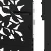 Garden Gate Black 100 x 125 cm Steel Sheet Design