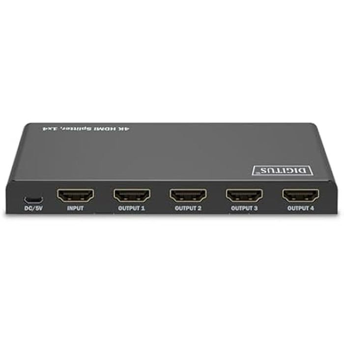 Splitter HDMI - DIGITUS - 4K60Hz - 1 Entrée 4 Sorties - HDR, HDCP 2.2, Deep Color