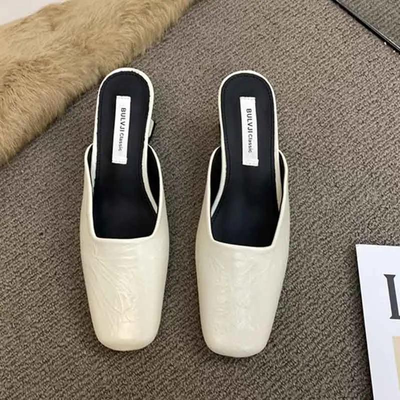 

Сексуальные туфли на высоком каблуке Женские тапочки Модные элегантные туфли-мюли Босоножки на каблуке 2025 Летняя мода Шлепанцы Туфли-лодочки Роскошные Mujer Zapatos 35 абрикосовый