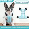 Tecnologia PCM Pettorina Ghiacciata Traspirante Regolabile per Animali da Compagnia Pettorina Rinfrescante per Cani Allenamento