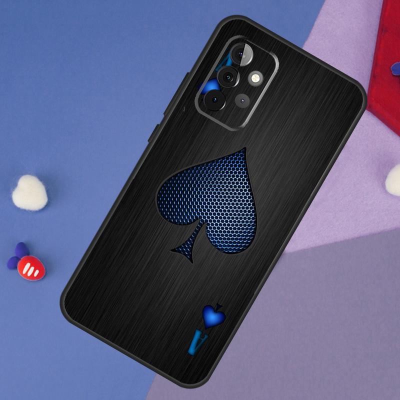 Ace of Spades Case For Samsung Galaxy A15 A54 A34 A14 A13 A53 A16 A26 A36 A56 A12 A22 A32 A52 A06 A35 A55