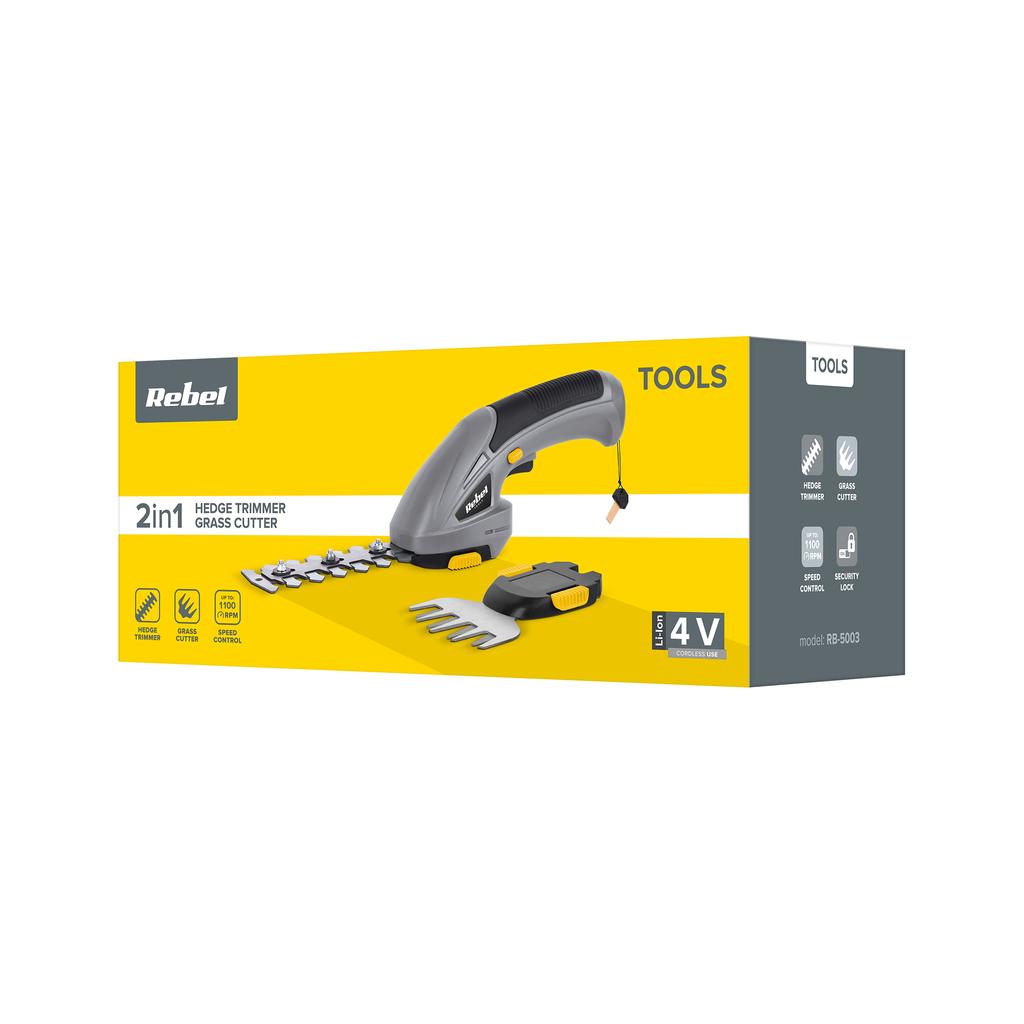Rebel Cordless Hedge Trimmer for Shrubs