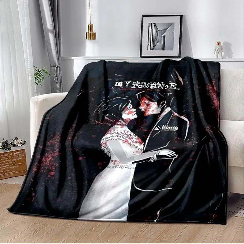 My C-Chemical R-Romance Band Printed Blankets,Kid's Baby Throw Blanket,for Bedroom Living Room Sofa Bed Car, Brithday Gift