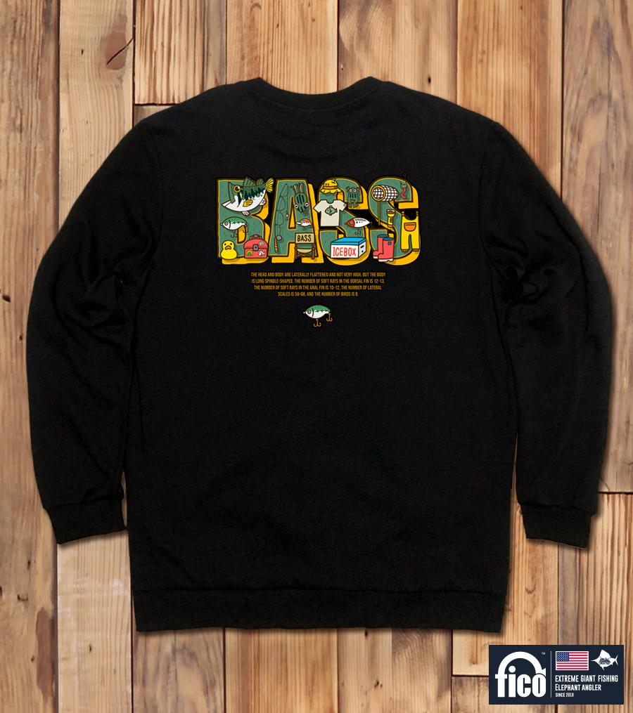 DOLDOL Fico-Mtm-140 Extreme Fishing Brand Pico Graphic Sweatshirt Long Sleeve
