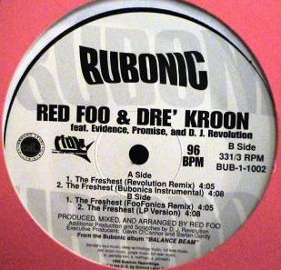 

12inch Record RED FOO & DRE KROON - The Freshest BUB11002 Bubonic 1998 US Rap & Hip-Hop/R&B Used