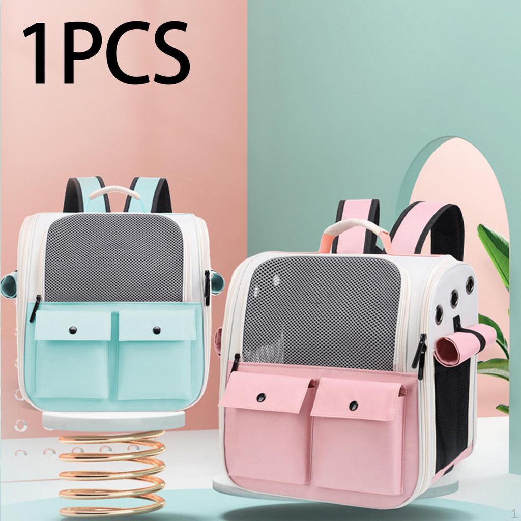 Cat Carrier Backpack Carrying Bag Comfortable Collapsible Multifunction High Capacity Handbag Pet