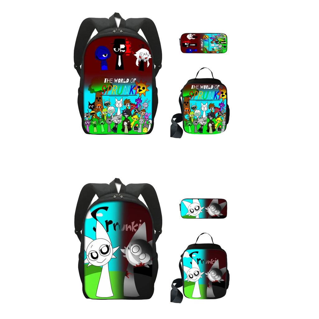 Large-capacity Backpack For Primary And Secondary School Students, Cartoon Shoulder Bag And Pencil Case For Children