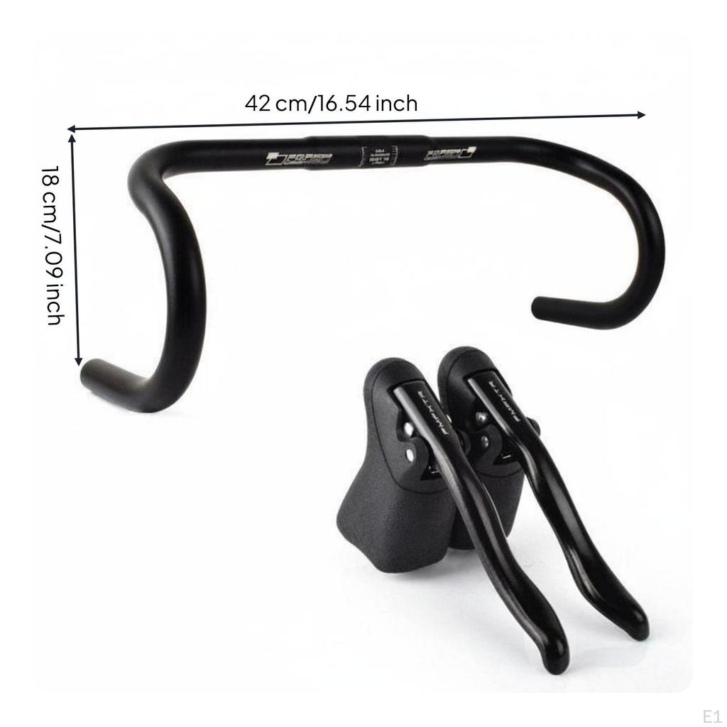 Fixed Gear Bullhorn Handlebar 6061 Aluminum Road Bike Multiple Hand Positions