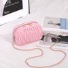 Bestickter Faden kleine Tasche Damen Sommer neue Mode Muscheltasche lässig schlicht Damen Diamantkette Umhängetasche