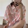 Printed Shirt Women's New Short Sleeve Loose Top Summer