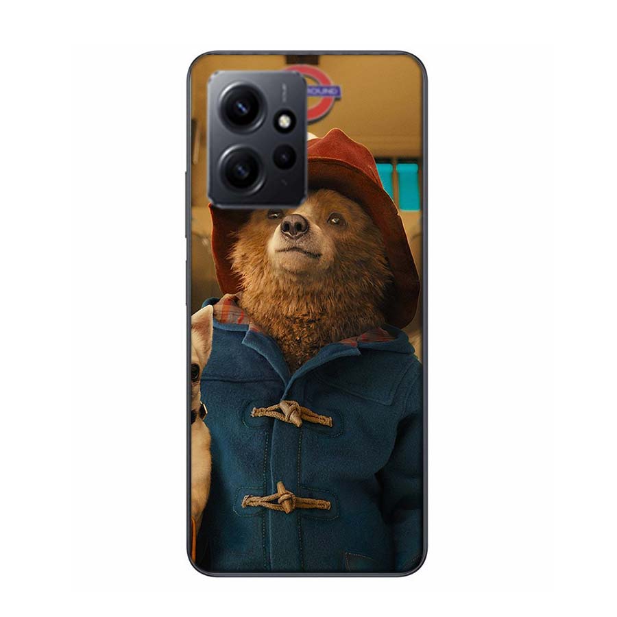 Cute P-Paddington Bear Phone Case For Redmi 12 13C 12C 15C 9 10 10C Note 13 Pro Plus 14 15 Pro 9T 9C 9A TPU Soft Cover Clear Cel