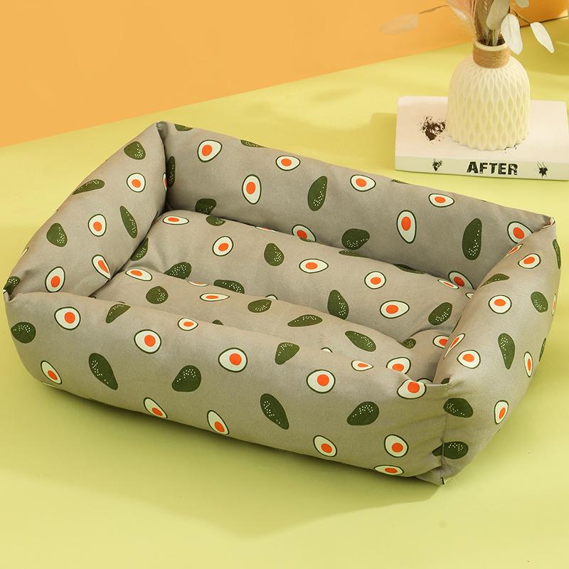 

1pc Thick and Soft Pet Mat Semi Wrapped Small Dog Bed with High Rebound and No Collapse Cat Bed Large Space Increases Four Season Universal Pet Bed 40x30cm within 2.5kg