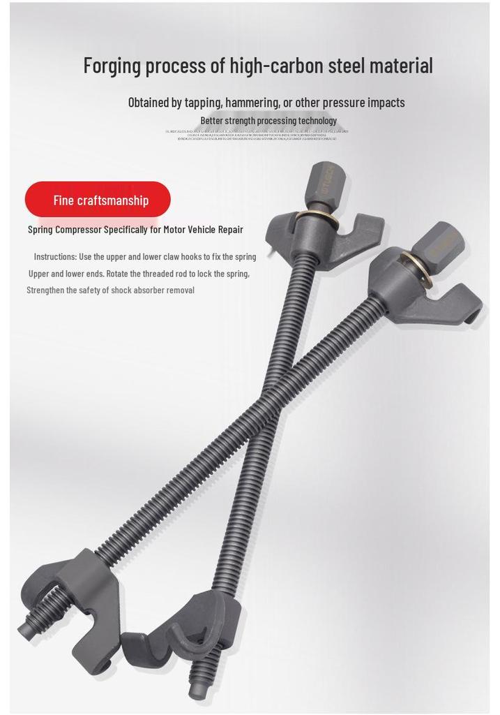 Car Coil Spring Compressor & Shock Absorber Tool for Disassembly and Repair