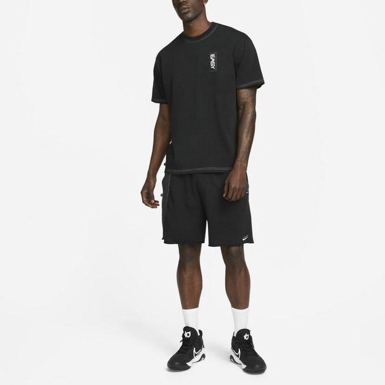 Nike Kevin Durant French Terry Casual Embroidered Shorts V1 Men Shorts Black DH7374-010