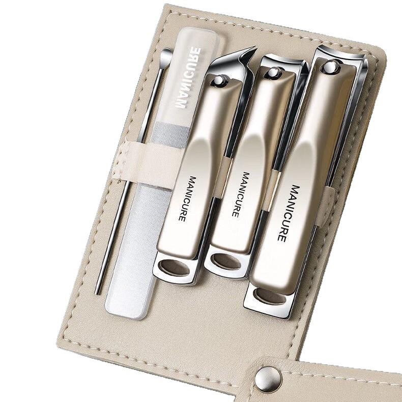 Luxury Home Nail Kit: Clippers, Scissors, Ear Spoon, Foot Care Knife, Paronychia Specialist
