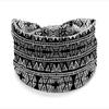 European American Women's Hair Band African Print Pattern Wide Edge Elastic Knot Sports Yoga Headband Women's Headwear Hair