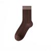 Female Autumn and Winter Thick Warm Hemp Stripe Horizontal Bar Sweat Absorption Breathable In The Tube Socks