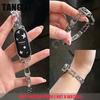 Fashion Diamond Paperclip Metal Bracelet For Xiaomi Mi Band 10 8 9 Pro Strap Miband 9Pro 8 Pro Smart Watch Replacement Wristband