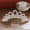 Children's Rhinestone Pearl Crown Hair Comb: Headdress Ornament for Photo Studio or Wedding