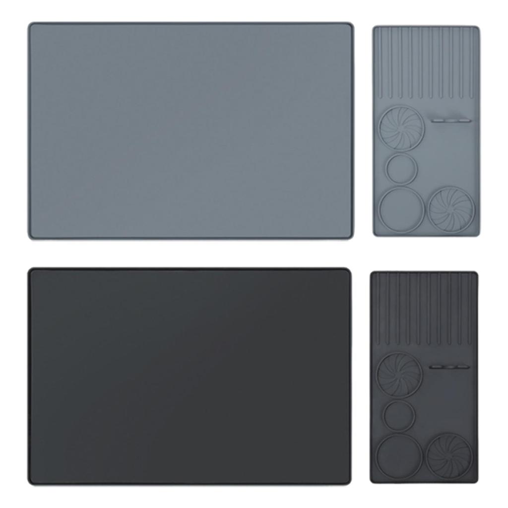 Silicone Coffee Mat with Coffee Tamper Mat, Anti Slip Coffee Bar Mat, Espresso Mat for Kitchen Cafe, Potted Plants Bar