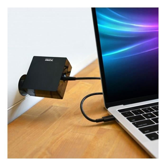Chargeur universel - fsp - char universel 65w - usb-c 3.1 - noir - adaptateur