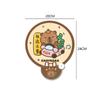 Cute Cartoon Capybara Folding Fan Portable Small Fan With Handle Fan Summer Refreshing Outdoor Mini Round Fan Student Gift