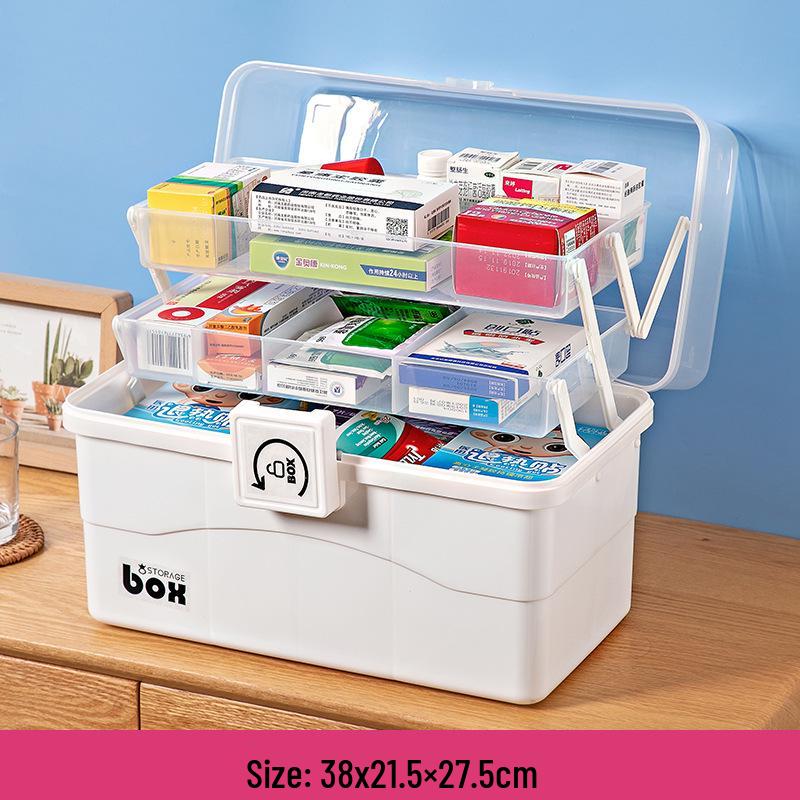 Family Medicine Storage Cabinet - Large Capacity First Aid Kit