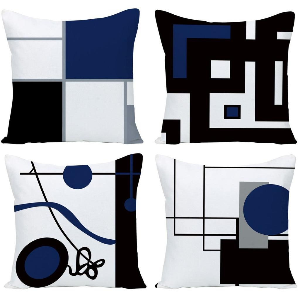 Geometric Simple Home Ornament Combination Series Pillow Cover Car Pillow Cushion Cover Premium Durable Quality