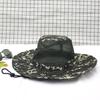 Updated Tactical Camouflage Male Bucket Hat Breathable Mesh 9cm Brim Sun Hat Male Foldable Outdoor Jungle Hunt Camping Angling  Practical Use