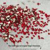 New Year Red Nail Art Rhinestones – Big, Irregular, Mini Flat-Back Decorations