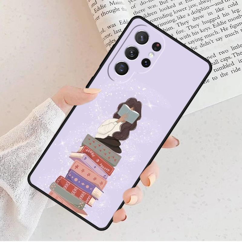 Book Lover Phone Case For Samsung Galaxy S25 S23 S30 S8 S21 S20 FE S24 S22 Note 10 20 S8 Plus Lite Ultra