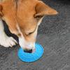 Yousheng Pet Slow Food Mat with Strong Suction Cup, Bone Paw Print Design Dog Feeding Mat, Dog Slow Eating Bowl Accessory for Preventing