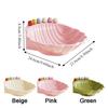 Shell Shape Fruit Bowl with Fork Plastic Integrated Fruit Basin Fruit Serving Plate  for Kitchen