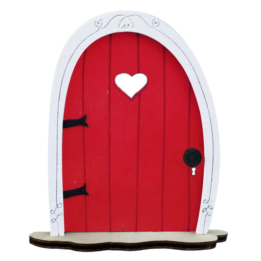 Courtyard Micro-landscape Color Elf Door Fairy Tale Garden Atmosphere Wall Arrangement Wooden Ornaments Wooden Handicrafts