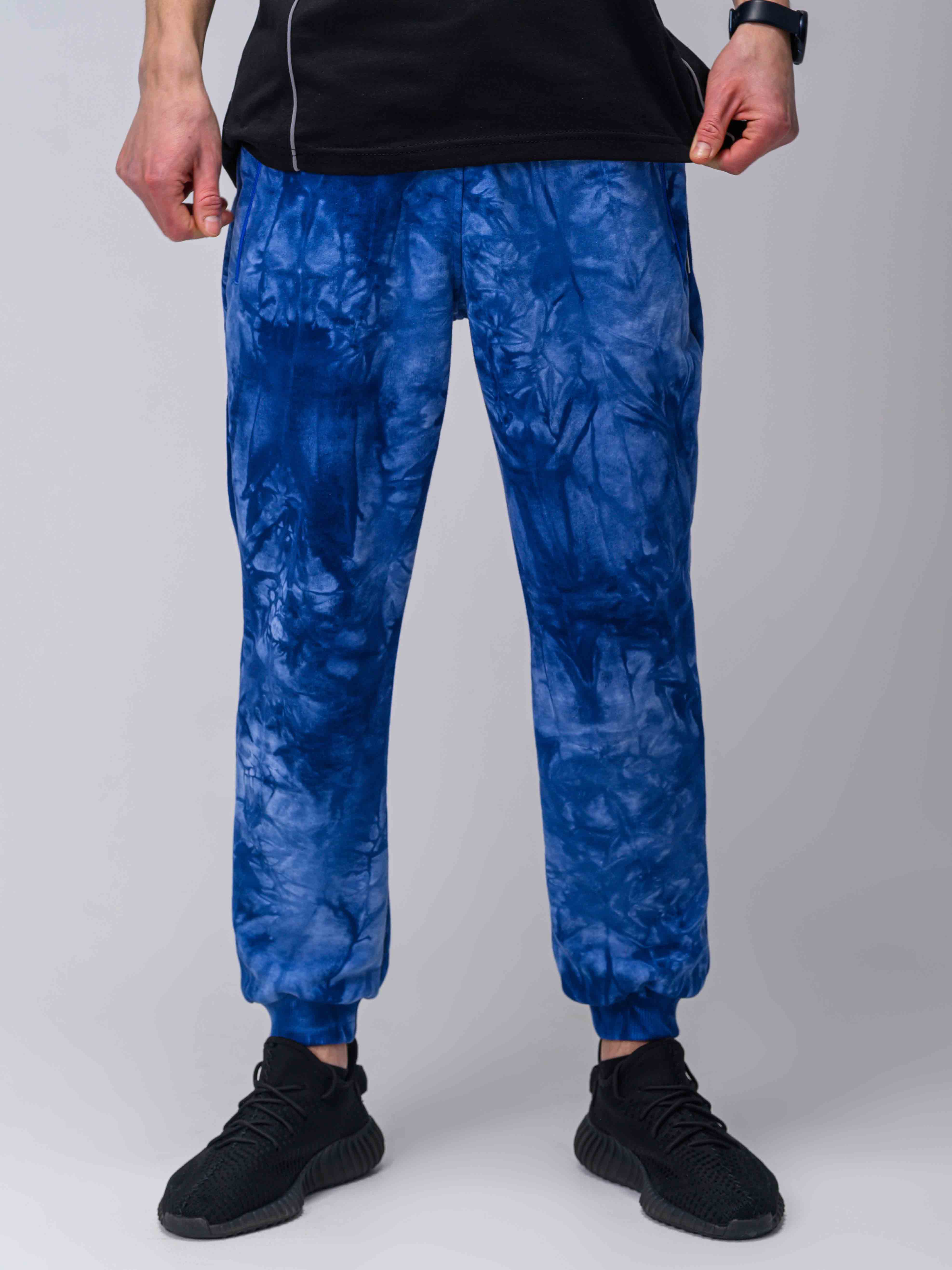 Штаны спортивные Тай Дай синие Custom Wear