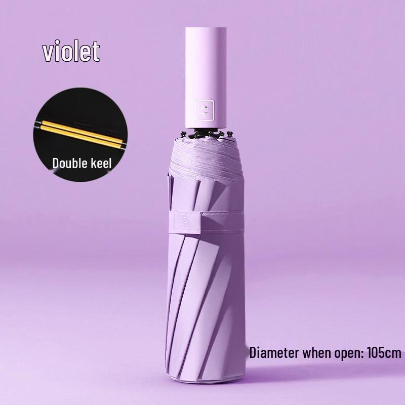 Red Leaf Fully Automatic UV Protection Umbrella