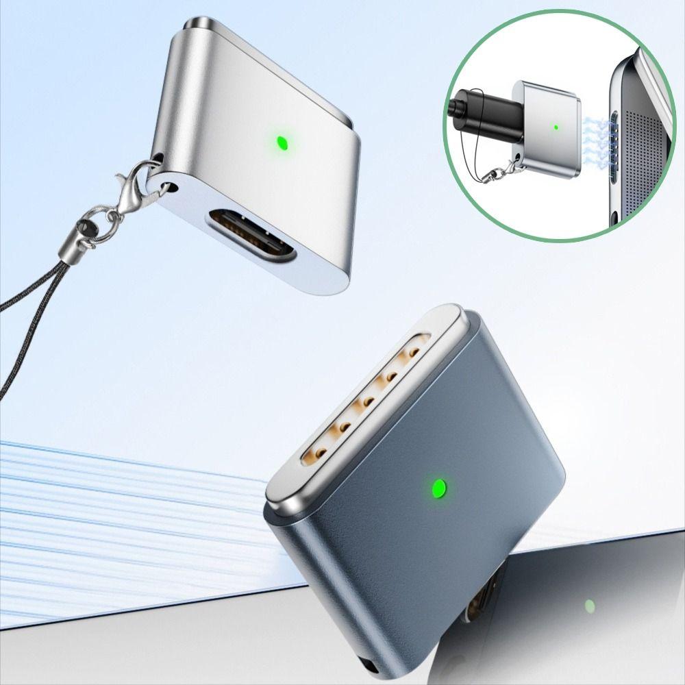 Indicator Light USB Type-C Converter Laptop Connector for MacBook Air/Pro 13 14 15 16 M1/M2/M3/M4
