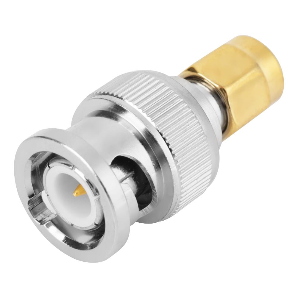 2 Pcs BNC Male to SMA Male Type Connector Adapter Test Converters
