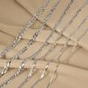 925 Sterling Silver Cuban Link Chain Necklace  Solid Silver Curb Chain for Men Women Hip Hop Jewelry