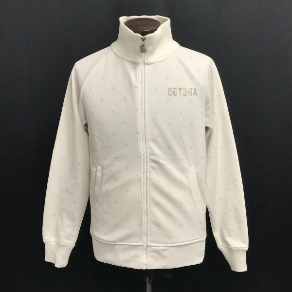 

GOTCHA Zip-Up Sweat Jacket Men M-38 White Golf Jersey Spring Summer cBH549