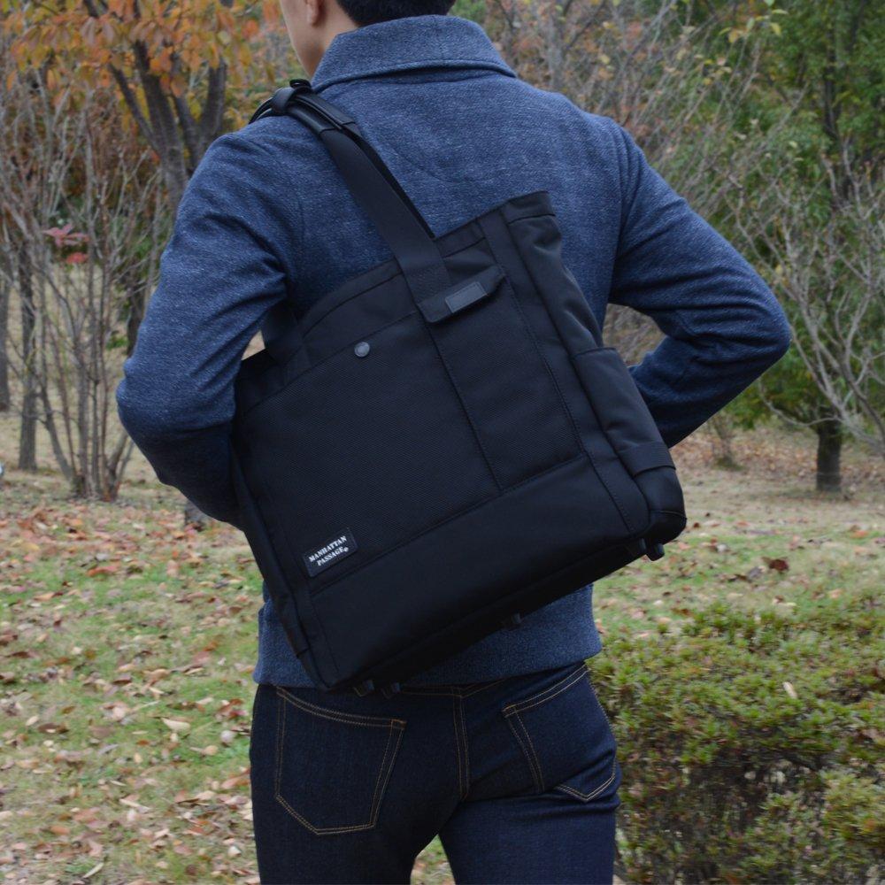 8530BK Business Tote Unisex [Manhattan Passage] “Lux 2” (Black)