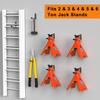 Jack Stand Wall Mount Organizer, Car Jack Stands Wall Hooks For Hanging, Universal Upgrade Designed Garage Hook, Heavy Duty Hooks Fits 2 & 3 & 4 & 5