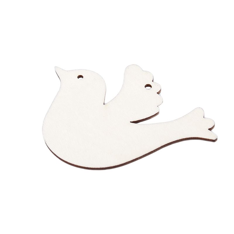 A84X-20Pcs/Set Wooden Dove For Wedding Wish Tree Or Christmas Decoration Ornament